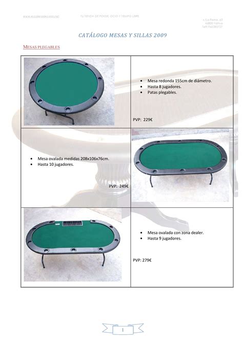 Planos para mesa de poker